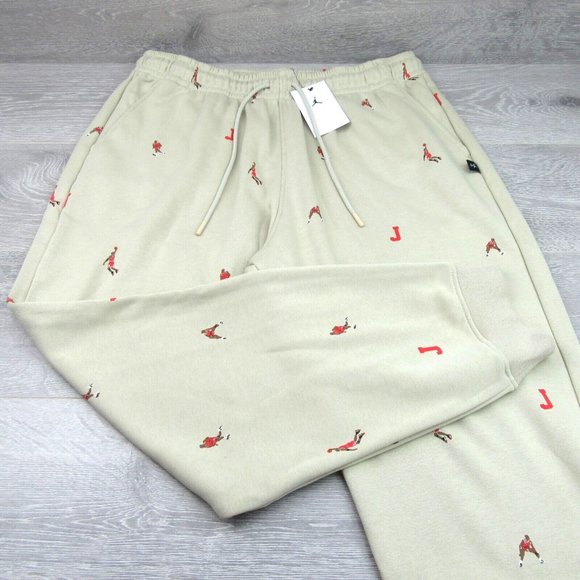Jordan Essentials French Terry Pants Mens Size XL Rattan Beige NEW - Picture 2 of 13